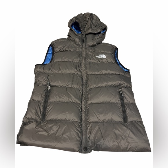 The North Face Other - The North Face Gray Gore DryLoft Goose Down Hooded Men’s Puffer Vest Size M